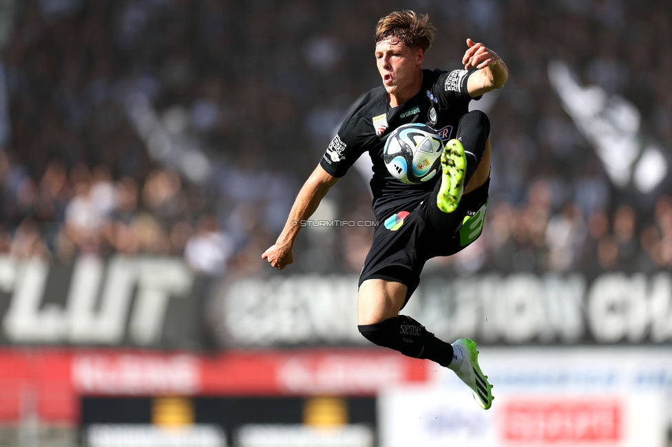 Sturm Graz - Wattens
Oesterreichische Fussball Bundesliga, 9. Runde, SK Sturm Graz - WSG Tirol, Stadion Liebenau Graz, 01.10.2023. 

Foto zeigt Alexander Prass (Sturm)
