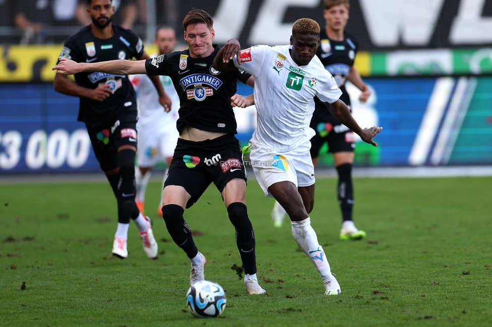 Sturm Graz - Wattens
Oesterreichische Fussball Bundesliga, 9. Runde, SK Sturm Graz - WSG Tirol, Stadion Liebenau Graz, 01.10.2023. 

Foto zeigt David Schnegg (Sturm)
