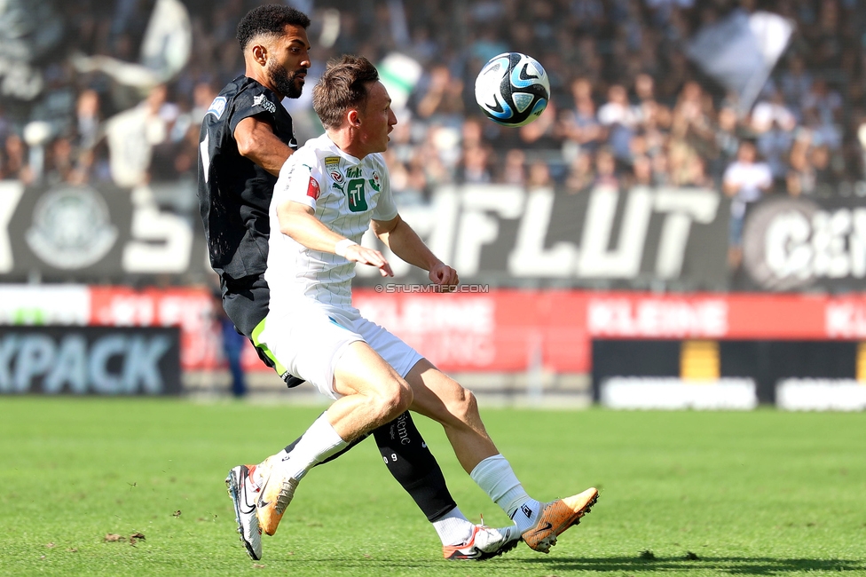 Sturm Graz - Wattens
Oesterreichische Fussball Bundesliga, 9. Runde, SK Sturm Graz - WSG Tirol, Stadion Liebenau Graz, 01.10.2023. 

Foto zeigt Gregory Wuethrich (Sturm)
