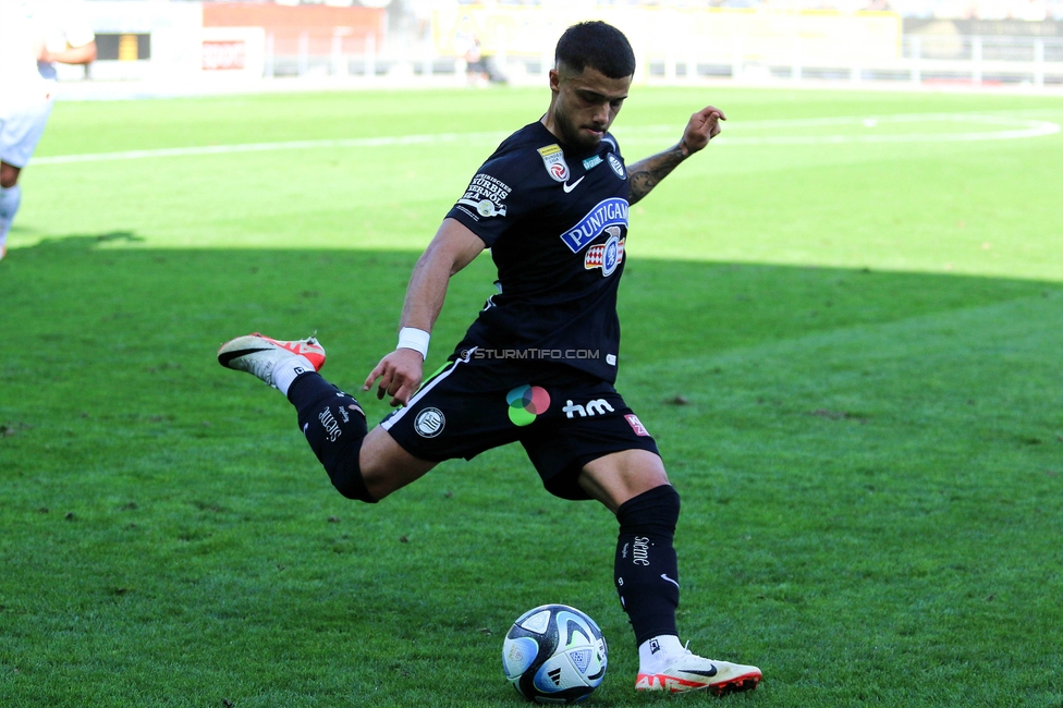 Sturm Graz - Wattens
Oesterreichische Fussball Bundesliga, 9. Runde, SK Sturm Graz - WSG Tirol, Stadion Liebenau Graz, 01.10.2023. 

Foto zeigt Jusuf Gazibegovic (Sturm)
