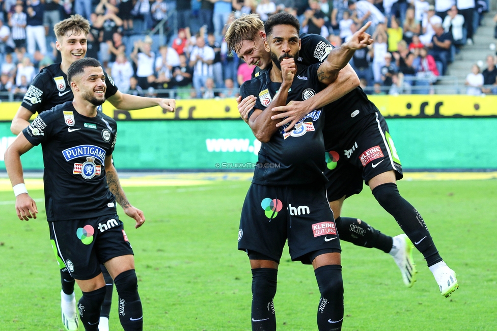 Sturm Graz - Wattens
Oesterreichische Fussball Bundesliga, 9. Runde, SK Sturm Graz - WSG Tirol, Stadion Liebenau Graz, 01.10.2023. 

Foto zeigt Gregory Wuethrich (Sturm)
