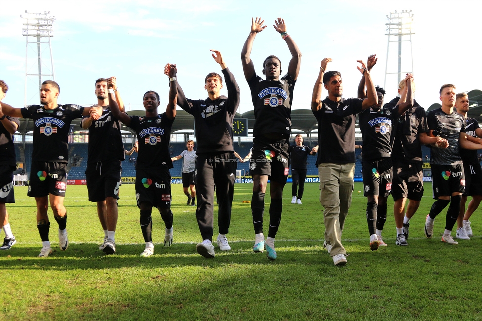 Sturm Graz - Wattens
Oesterreichische Fussball Bundesliga, 9. Runde, SK Sturm Graz - WSG Tirol, Stadion Liebenau Graz, 01.10.2023. 

Foto zeigt die Mannschaft von Sturm
