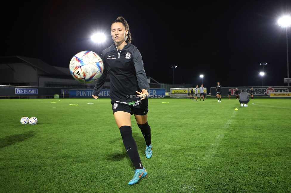 Sturm Damen - St. Poelten
OEFB Frauen Bundesliga, 5. Runde, SK Sturm Graz Damen - SKN St. Poelten, Trainingszentrum Messendorf, 06.10.2023. 

Foto zeigt Stefanie Grossgasteiger (Sturm Damen)
