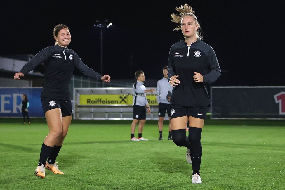 Sturm Damen - St. Poelten
OEFB Frauen Bundesliga, 5. Runde, SK Sturm Graz Damen - SKN St. Poelten, Trainingszentrum Messendorf, 06.10.2023. 

Foto zeigt Laura Lillholm-Petersen (Sturm Damen)
