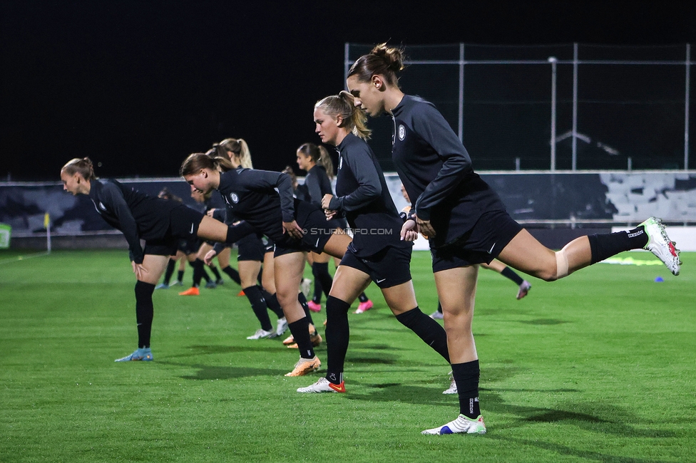 Sturm Damen - St. Poelten
OEFB Frauen Bundesliga, 5. Runde, SK Sturm Graz Damen - SKN St. Poelten, Trainingszentrum Messendorf, 06.10.2023. 

Foto zeigt Laura Krumboeck (Sturm Damen)
