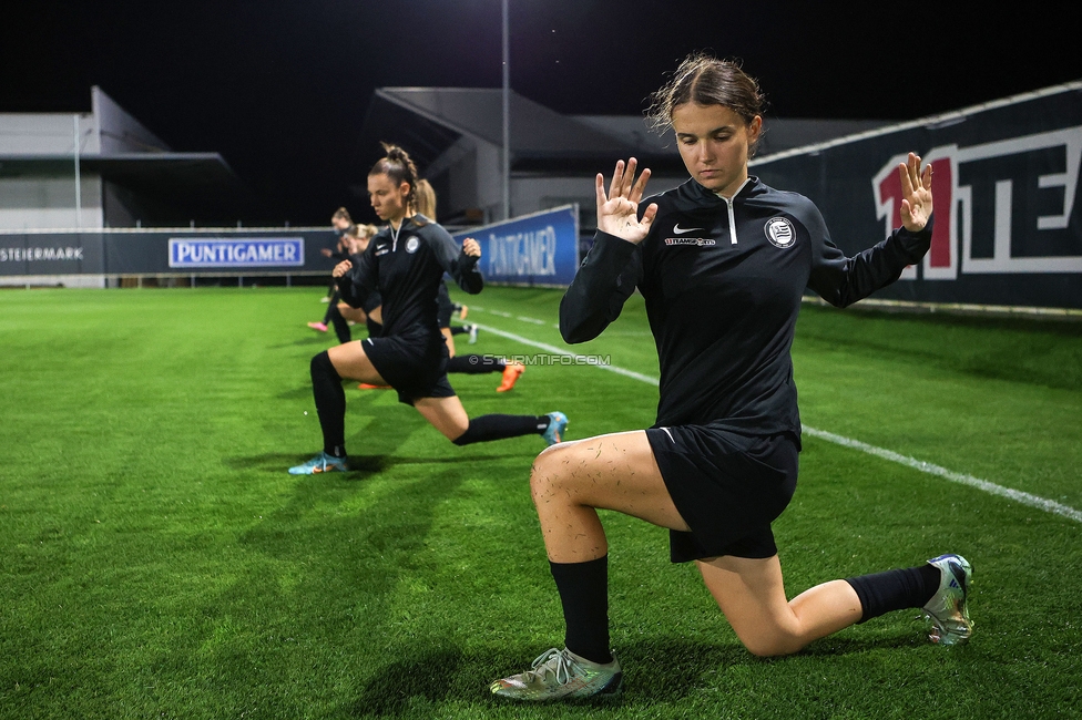 Sturm Damen - St. Poelten
OEFB Frauen Bundesliga, 5. Runde, SK Sturm Graz Damen - SKN St. Poelten, Trainingszentrum Messendorf, 06.10.2023. 

Foto zeigt Leonie Christin Tragl (Sturm Damen)
