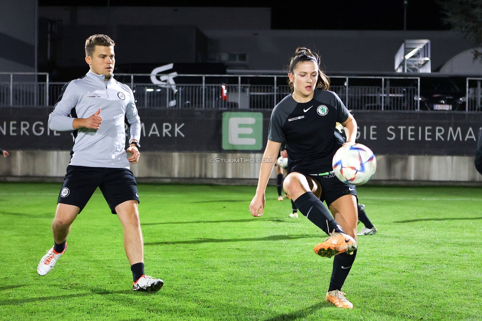 Sturm Damen - St. Poelten
OEFB Frauen Bundesliga, 5. Runde, SK Sturm Graz Damen - SKN St. Poelten, Trainingszentrum Messendorf, 06.10.2023. 

Foto zeigt Marie Spiess (Sturm Damen)
