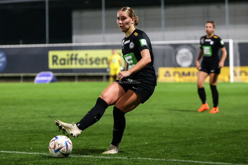 Sturm Damen - St. Poelten
OEFB Frauen Bundesliga, 5. Runde, SK Sturm Graz Damen - SKN St. Poelten, Trainingszentrum Messendorf, 06.10.2023. 

Foto zeigt Anna Wirnsberger (Sturm Damen)
