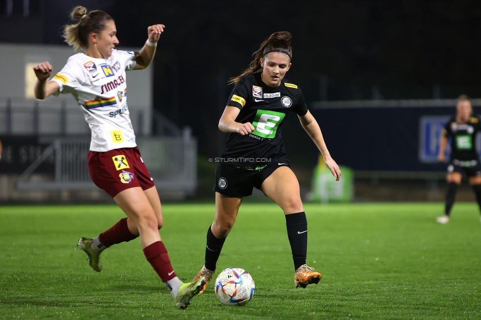 Sturm Damen - St. Poelten
OEFB Frauen Bundesliga, 5. Runde, SK Sturm Graz Damen - SKN St. Poelten, Trainingszentrum Messendorf, 06.10.2023. 

Foto zeigt Marie Spiess (Sturm Damen)
