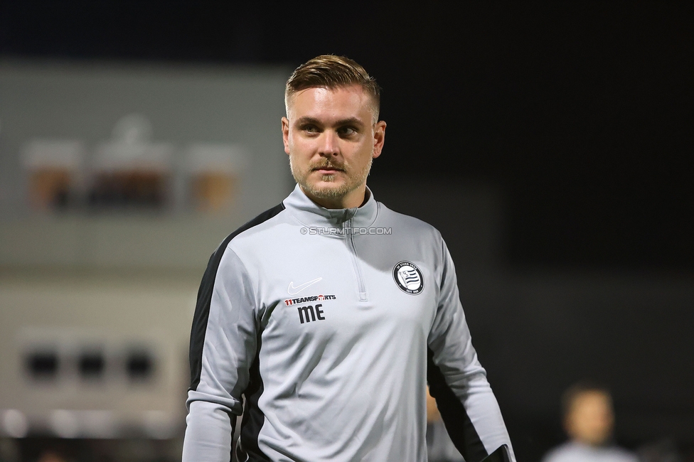 Sturm Damen - St. Poelten
OEFB Frauen Bundesliga, 5. Runde, SK Sturm Graz Damen - SKN St. Poelten, Trainingszentrum Messendorf, 06.10.2023. 

Foto zeigt Michael Erlitz (Sportlicher Leiter Sturm Damen)
