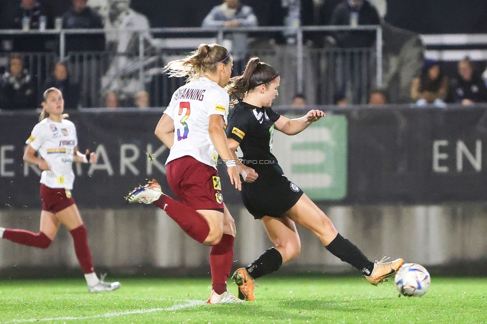 Sturm Damen - St. Poelten
OEFB Frauen Bundesliga, 5. Runde, SK Sturm Graz Damen - SKN St. Poelten, Trainingszentrum Messendorf, 06.10.2023. 

Foto zeigt Marie Spiess (Sturm Damen)
