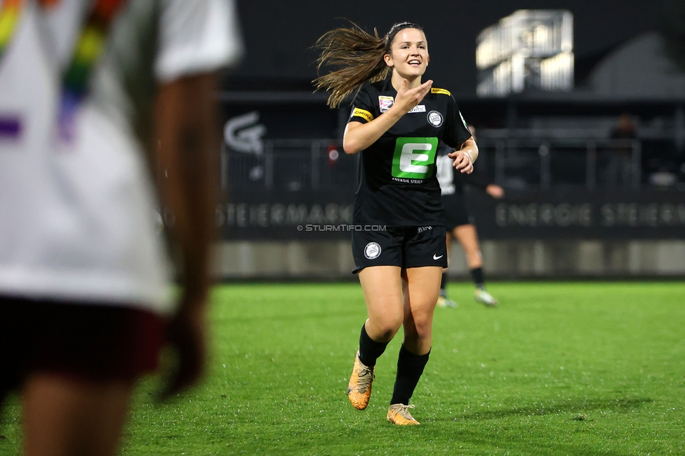 Sturm Damen - St. Poelten
OEFB Frauen Bundesliga, 5. Runde, SK Sturm Graz Damen - SKN St. Poelten, Trainingszentrum Messendorf, 06.10.2023. 

Foto zeigt Marie Spiess (Sturm Damen)
