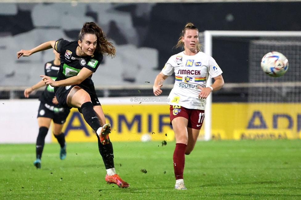 Sturm Damen - St. Poelten
OEFB Frauen Bundesliga, 5. Runde, SK Sturm Graz Damen - SKN St. Poelten, Trainingszentrum Messendorf, 06.10.2023. 

Foto zeigt Linda Mittermair (Sturm Damen)
