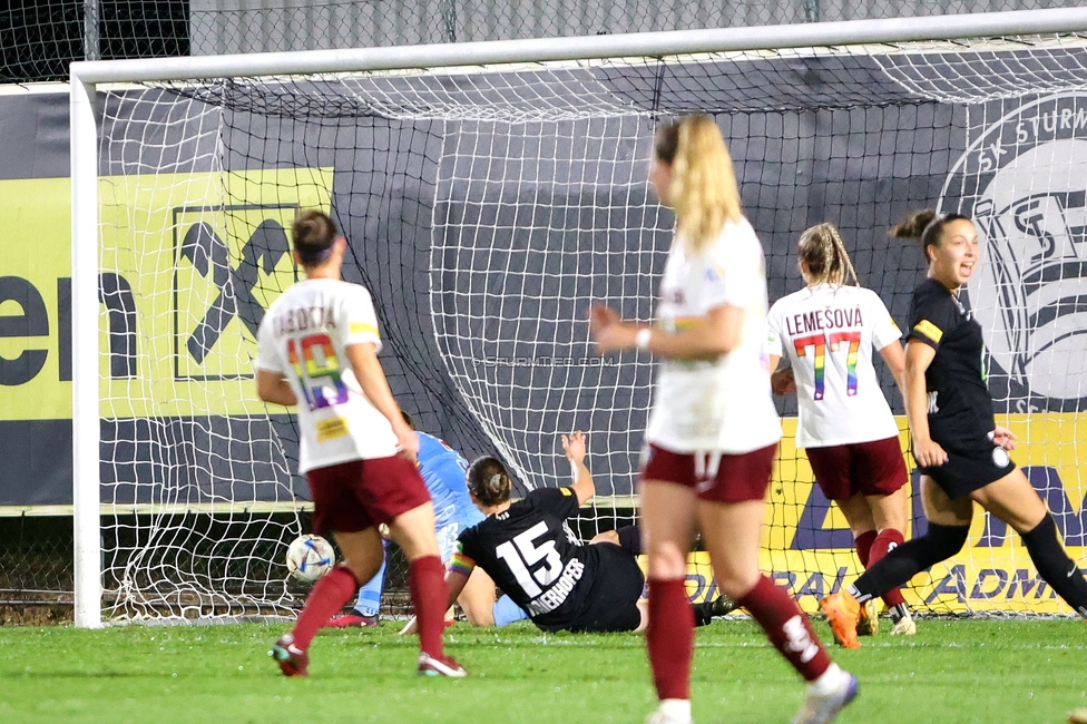 Sturm Damen - St. Poelten
OEFB Frauen Bundesliga, 5. Runde, SK Sturm Graz Damen - SKN St. Poelten, Trainingszentrum Messendorf, 06.10.2023. 

Foto zeigt Sophie Maierhofer (Sturm Damen)
