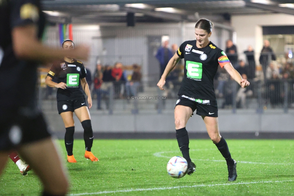 Sturm Damen - St. Poelten
OEFB Frauen Bundesliga, 5. Runde, SK Sturm Graz Damen - SKN St. Poelten, Trainingszentrum Messendorf, 06.10.2023. 

Foto zeigt Sophie Maierhofer (Sturm Damen)
