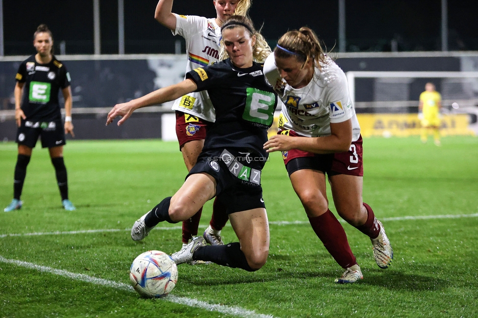 Sturm Damen - St. Poelten
OEFB Frauen Bundesliga, 5. Runde, SK Sturm Graz Damen - SKN St. Poelten, Trainingszentrum Messendorf, 06.10.2023. 

Foto zeigt Elena Koessler (Sturm Damen)
