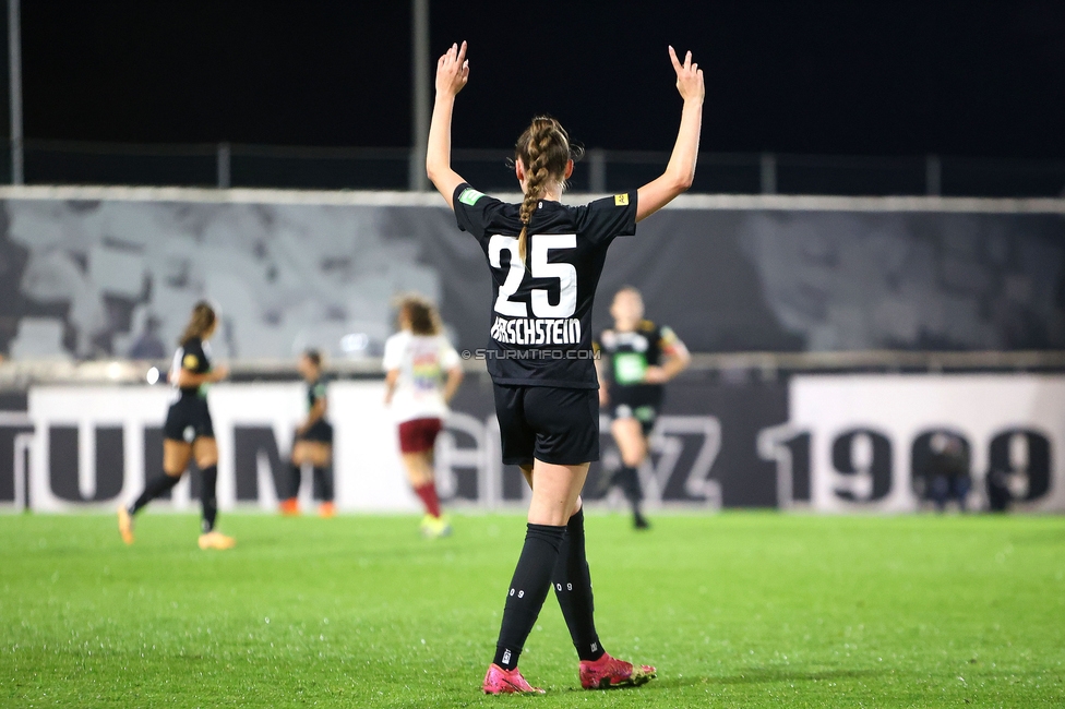 Sturm Damen - St. Poelten
OEFB Frauen Bundesliga, 5. Runde, SK Sturm Graz Damen - SKN St. Poelten, Trainingszentrum Messendorf, 06.10.2023. 

Foto zeigt Merle Kirschstein (Sturm Damen)
