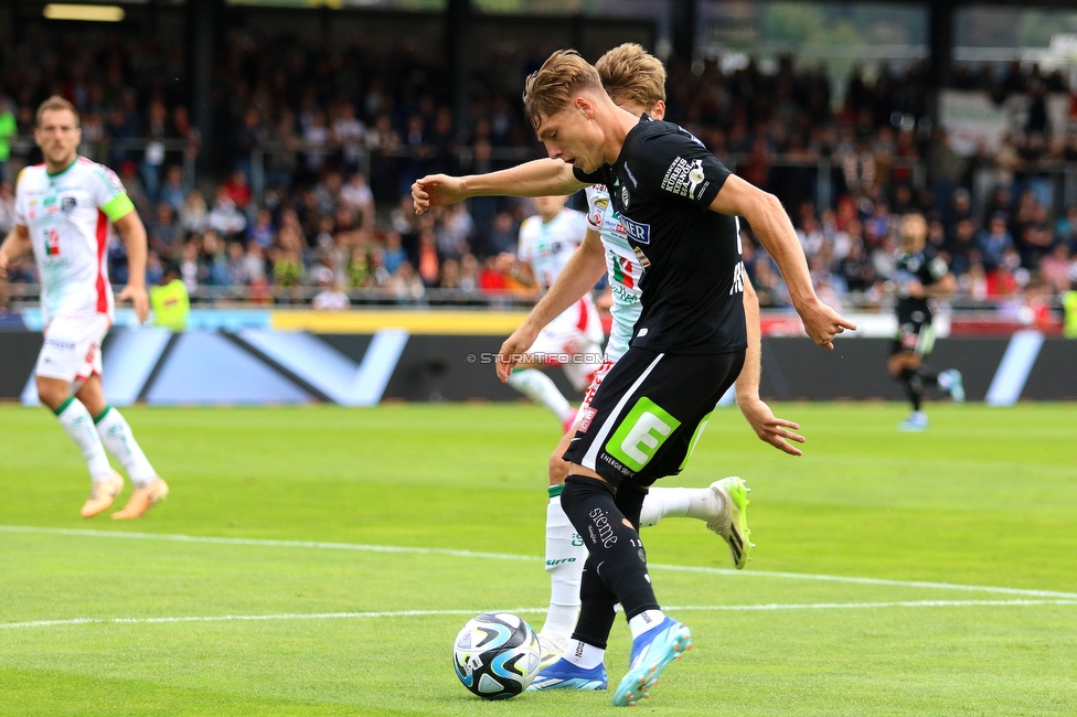 Wolfsberg - Sturm Graz
Oesterreichische Fussball Bundesliga, 10. Runde, Wolfsberger AC - SK Sturm Graz, Lavanttal-Arena Wolfsberg, 08.10.2023. 

Foto zeigt Alexander Prass (Sturm)
