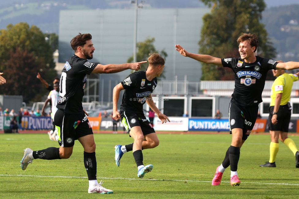 Wolfsberg - Sturm Graz
Oesterreichische Fussball Bundesliga, 10. Runde, Wolfsberger AC - SK Sturm Graz, Lavanttal-Arena Wolfsberg, 08.10.2023. 

Foto zeigt Otar Kiteishvili (Sturm)
