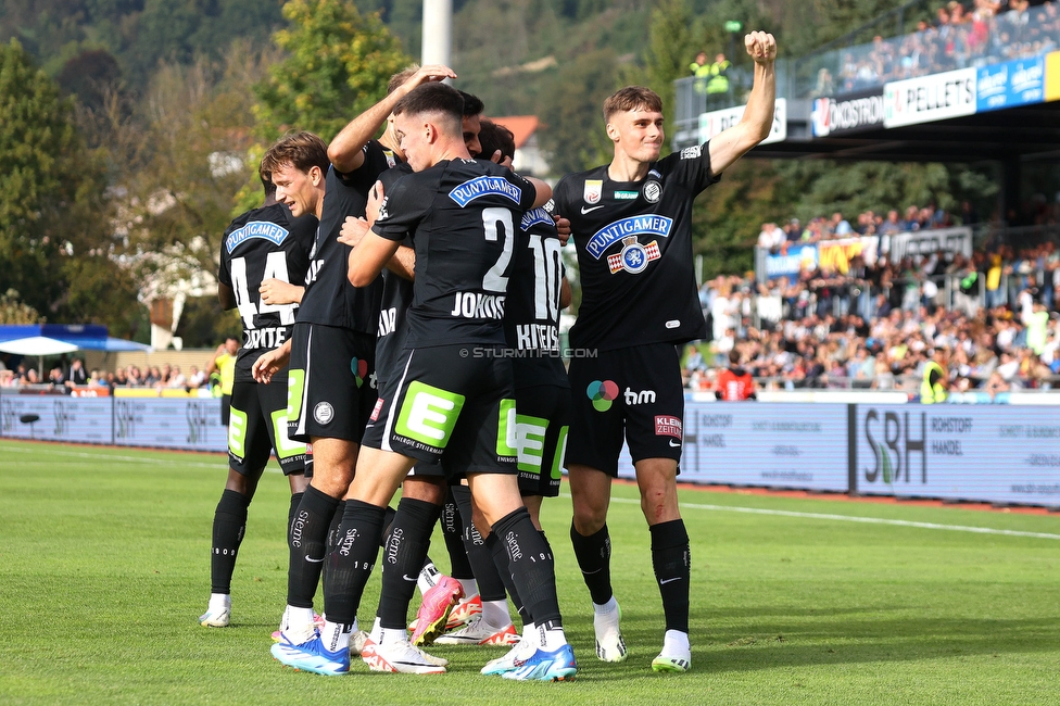 Wolfsberg - Sturm Graz
Oesterreichische Fussball Bundesliga, 10. Runde, Wolfsberger AC - SK Sturm Graz, Lavanttal-Arena Wolfsberg, 08.10.2023. 

Foto zeigt Otar Kiteishvili (Sturm)
