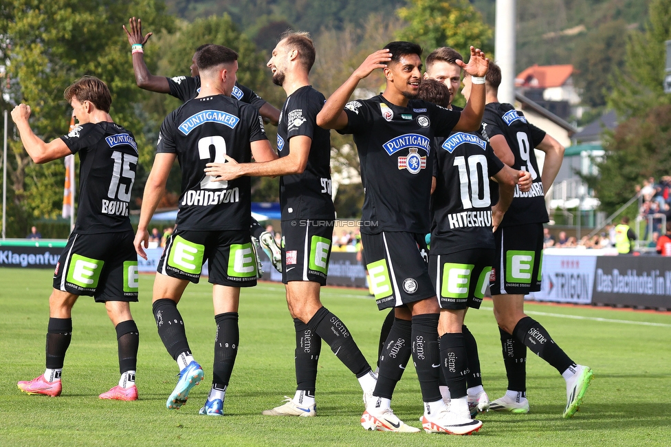 Wolfsberg - Sturm Graz
Oesterreichische Fussball Bundesliga, 10. Runde, Wolfsberger AC - SK Sturm Graz, Lavanttal-Arena Wolfsberg, 08.10.2023. 

Foto zeigt Otar Kiteishvili (Sturm)
