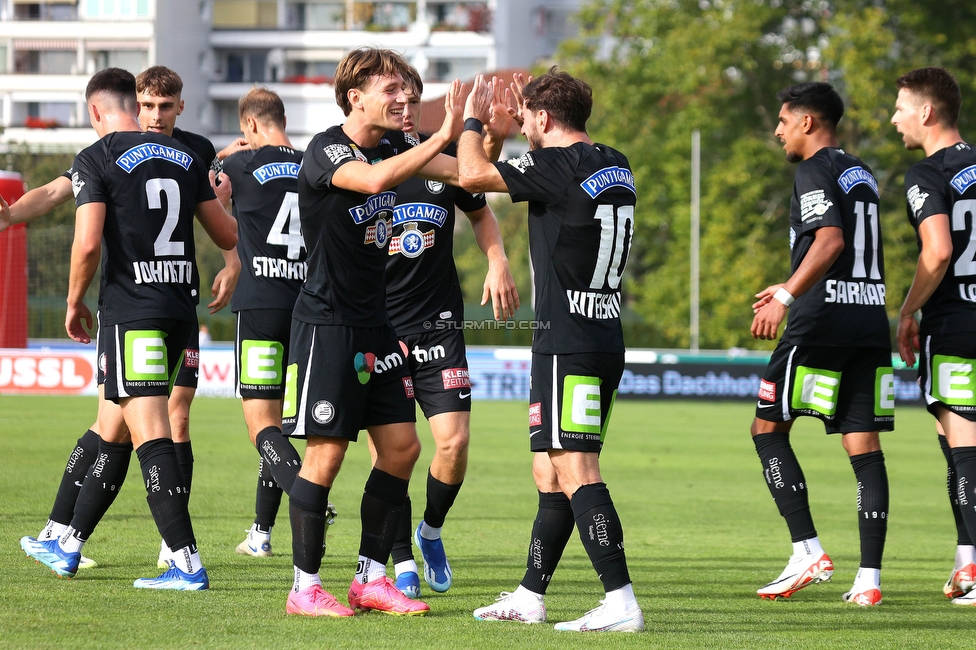 Wolfsberg - Sturm Graz
Oesterreichische Fussball Bundesliga, 10. Runde, Wolfsberger AC - SK Sturm Graz, Lavanttal-Arena Wolfsberg, 08.10.2023. 

Foto zeigt Otar Kiteishvili (Sturm)
