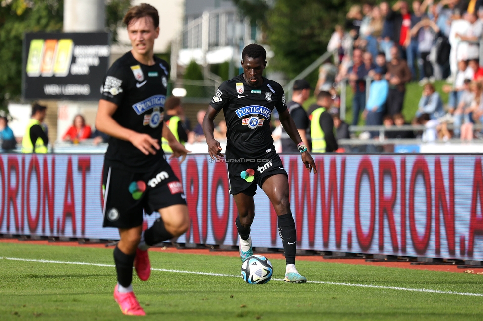 Wolfsberg - Sturm Graz
Oesterreichische Fussball Bundesliga, 10. Runde, Wolfsberger AC - SK Sturm Graz, Lavanttal-Arena Wolfsberg, 08.10.2023. 

Foto zeigt Amadou Dante (Sturm)
