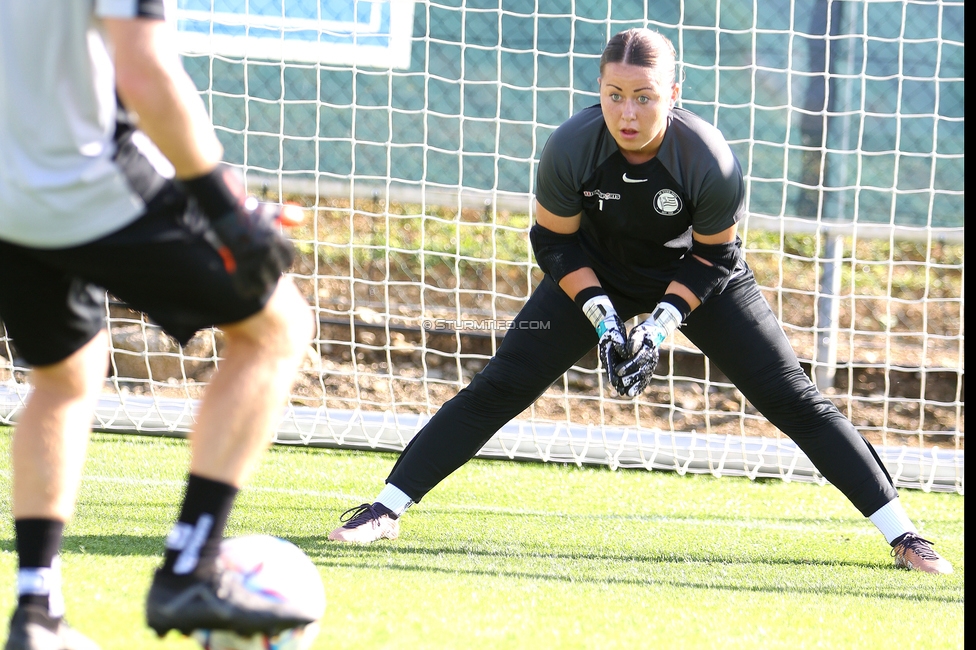 Sturm Damen - Blau Weiss Linz
OEFB Frauen Bundesliga, 6. Runde, SK Sturm Graz Damen - FC Blau Weiss Linz Union Kleinmuenchen, Trainingszentrum Messendorf, 14.10.2023. 

Foto zeigt Mariella El Sherif (Sturm Damen)
