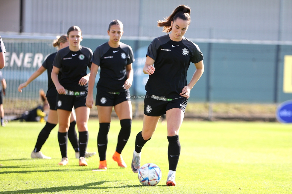 Sturm Damen - Blau Weiss Linz
OEFB Frauen Bundesliga, 6. Runde, SK Sturm Graz Damen - FC Blau Weiss Linz Union Kleinmuenchen, Trainingszentrum Messendorf, 14.10.2023. 

Foto zeigt Linda Mittermair (Sturm Damen)
