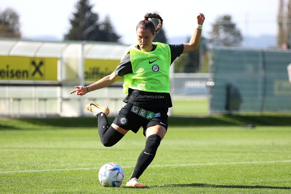 Sturm Damen - Blau Weiss Linz
OEFB Frauen Bundesliga, 6. Runde, SK Sturm Graz Damen - FC Blau Weiss Linz Union Kleinmuenchen, Trainingszentrum Messendorf, 14.10.2023. 

Foto zeigt Stefanie Grossgasteiger (Sturm Damen)
