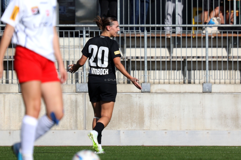 Sturm Damen - Blau Weiss Linz
OEFB Frauen Bundesliga, 6. Runde, SK Sturm Graz Damen - FC Blau Weiss Linz Union Kleinmuenchen, Trainingszentrum Messendorf, 14.10.2023. 

Foto zeigt Laura Krumboeck (Sturm Damen)
