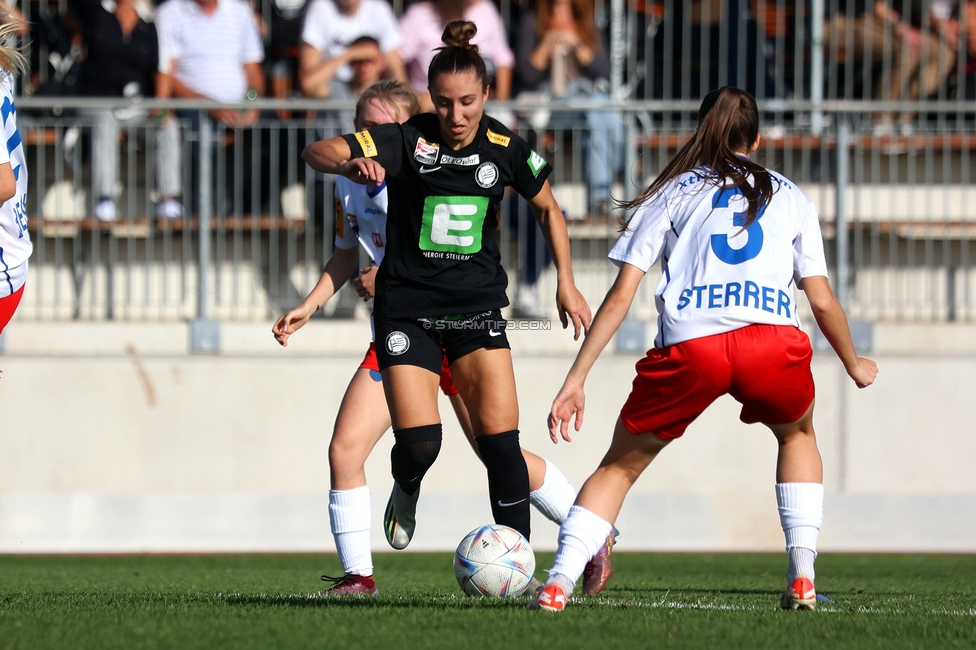 Sturm Damen - Blau Weiss Linz
OEFB Frauen Bundesliga, 6. Runde, SK Sturm Graz Damen - FC Blau Weiss Linz Union Kleinmuenchen, Trainingszentrum Messendorf, 14.10.2023. 

Foto zeigt Andrea Glibo (Sturm Damen)
