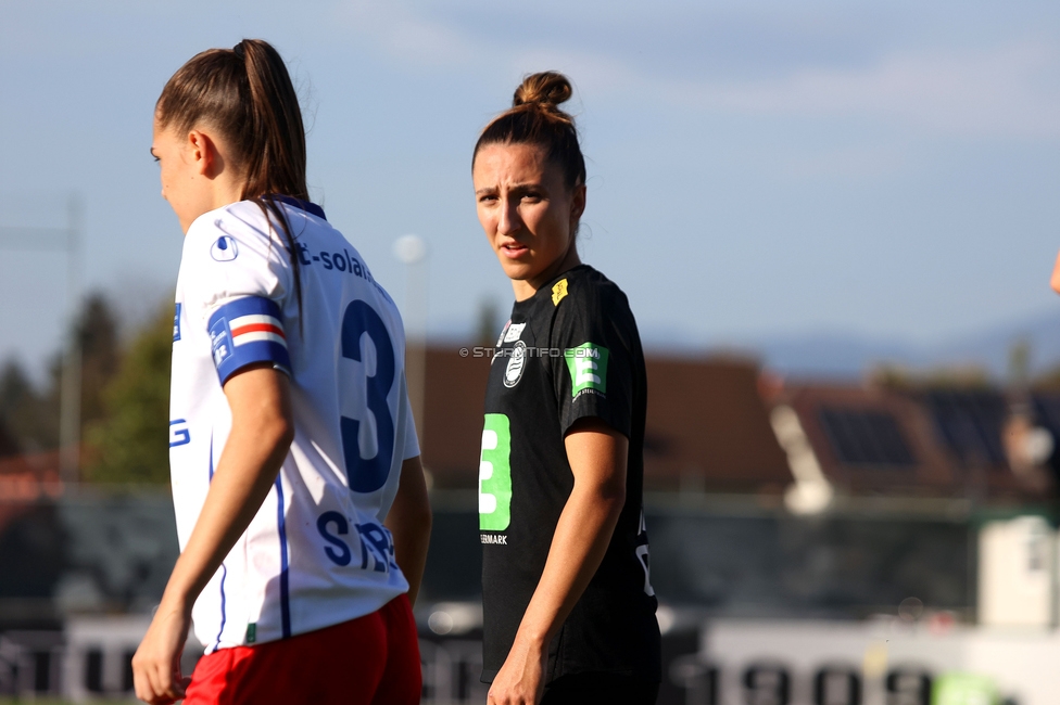 Sturm Damen - Blau Weiss Linz
OEFB Frauen Bundesliga, 6. Runde, SK Sturm Graz Damen - FC Blau Weiss Linz Union Kleinmuenchen, Trainingszentrum Messendorf, 14.10.2023. 

Foto zeigt Andrea Glibo (Sturm Damen)
