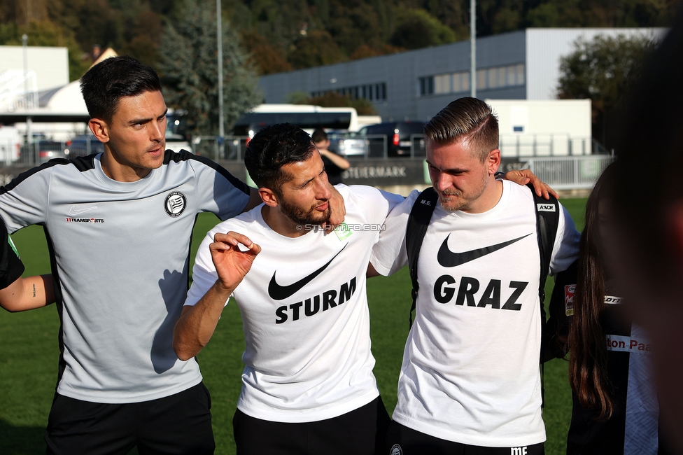 Sturm Damen - Blau Weiss Linz
OEFB Frauen Bundesliga, 6. Runde, SK Sturm Graz Damen - FC Blau Weiss Linz Union Kleinmuenchen, Trainingszentrum Messendorf, 14.10.2023. 

Foto zeigt Sargon Duran (Cheftrainer Sturm Damen)
