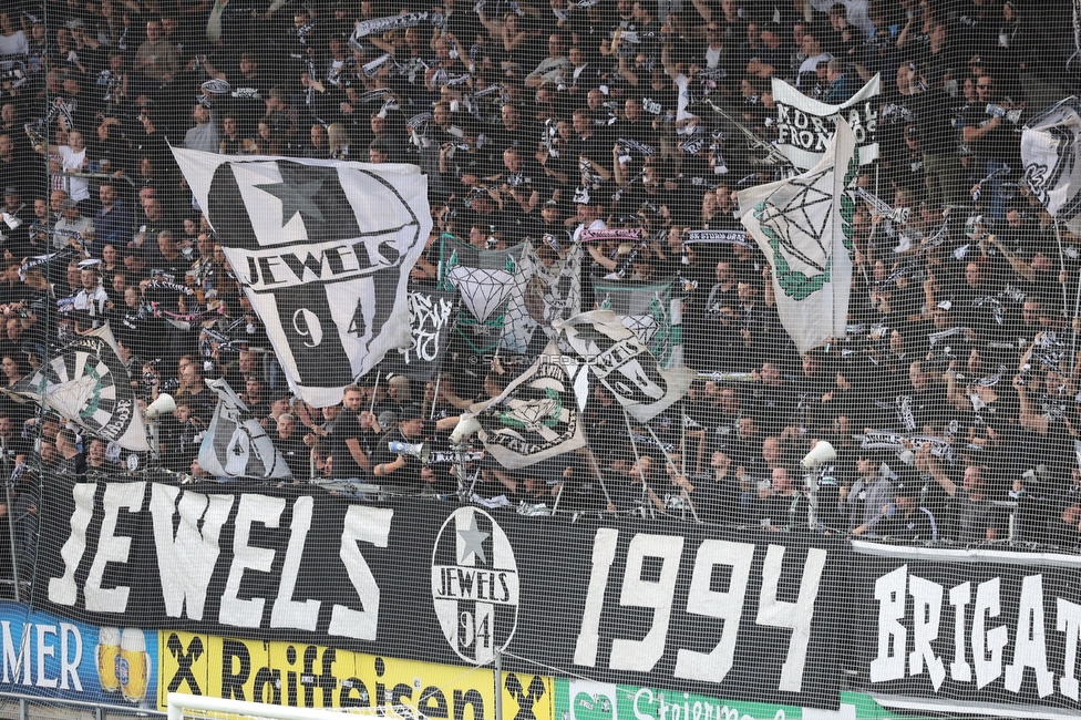 Sturm Graz - Hartberg
Oesterreichische Fussball Bundesliga, 11. Runde, SK Sturm Graz - TSV Hartberg,  Stadion Liebenau Graz, 21.10.2023. 

Foto zeigt Fans von Sturm
Schlüsselwörter: jewels