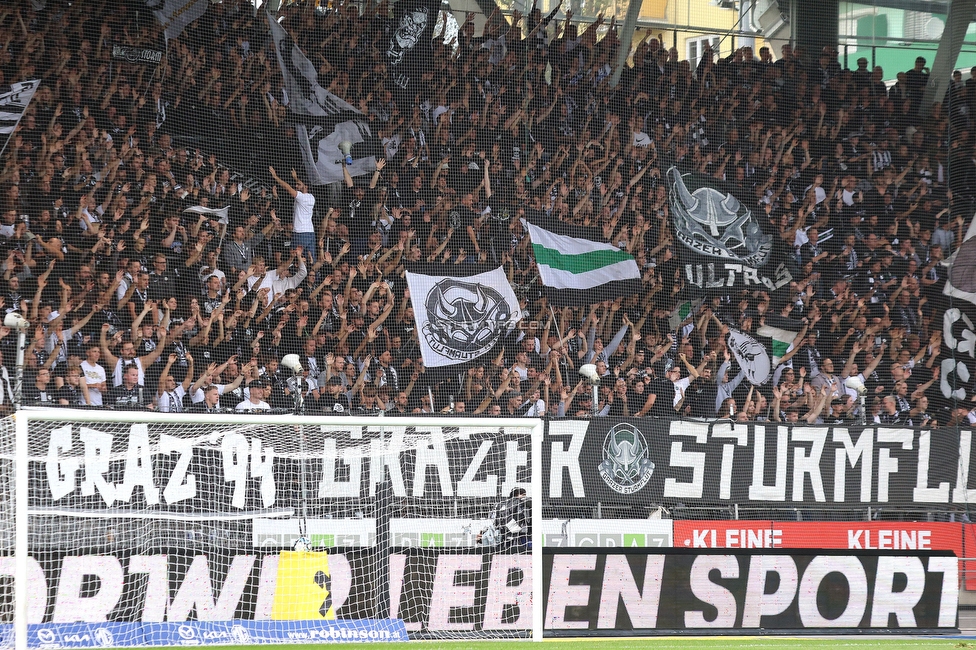 Sturm Graz - Hartberg
Oesterreichische Fussball Bundesliga, 11. Runde, SK Sturm Graz - TSV Hartberg, Stadion Liebenau Graz, 21.10.2023. 

Foto zeigt Fans von Sturm
Schlüsselwörter: sturmflut