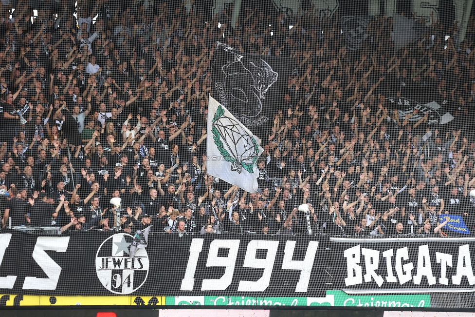 Sturm Graz - Hartberg
Oesterreichische Fussball Bundesliga, 11. Runde, SK Sturm Graz - TSV Hartberg, Stadion Liebenau Graz, 21.10.2023. 

Foto zeigt Fans von Sturm
Schlüsselwörter: jewels