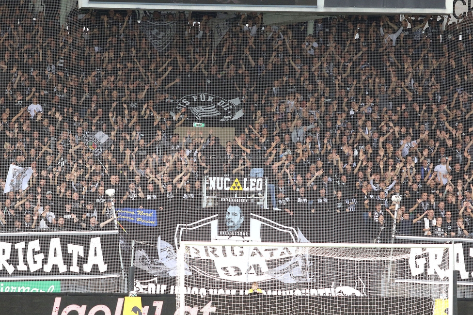 Sturm Graz - Hartberg
Oesterreichische Fussball Bundesliga, 11. Runde, SK Sturm Graz - TSV Hartberg, Stadion Liebenau Graz, 21.10.2023. 

Foto zeigt Fans von Sturm
Schlüsselwörter: brigata