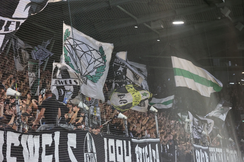 Sturm Graz - Hartberg
Oesterreichische Fussball Bundesliga, 11. Runde, SK Sturm Graz - TSV Hartberg,  Stadion Liebenau Graz, 21.10.2023. 

Foto zeigt Fans von Sturm
