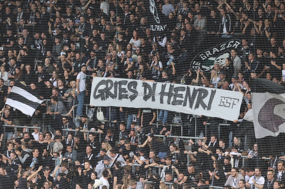 Sturm Graz - Hartberg
Oesterreichische Fussball Bundesliga, 11. Runde, SK Sturm Graz - TSV Hartberg,  Stadion Liebenau Graz, 21.10.2023. 

Foto zeigt Fans von Sturm
