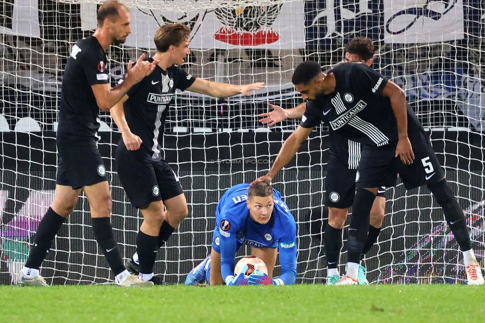 Sturm Graz - Atalanta
UEFA Europa League Gruppenphase 3. Spieltag, SK Sturm Graz - Atalanta Bergamo, Stadion Liebenau Graz, 26.10.2023. 

Foto zeigt Kjell Scherpen (Sturm)
