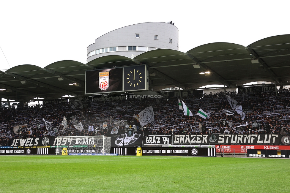 Sturm Graz - Austria Wien
Oesterreichische Fussball Bundesliga, 12. Runde, SK Sturm Graz - FK Austria Wien,  Stadion Liebenau Graz, 29.10.2023. 

Foto zeigt Fans von Sturm
Schlüsselwörter: schals