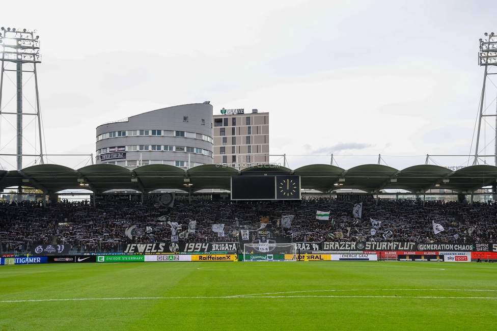 Sturm Graz - Austria Wien
Oesterreichische Fussball Bundesliga, 12. Runde, SK Sturm Graz - FK Austria Wien,  Stadion Liebenau Graz, 29.10.2023. 

Foto zeigt Fans von Sturm
Schlüsselwörter: schals