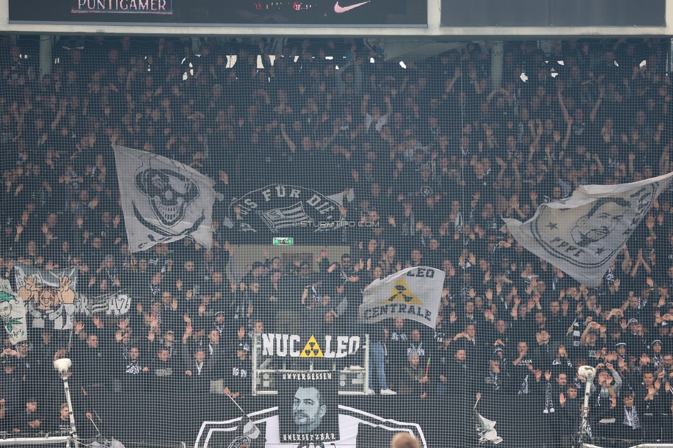 Sturm Graz - Austria Wien
Oesterreichische Fussball Bundesliga, 12. Runde, SK Sturm Graz - FK Austria Wien,  Stadion Liebenau Graz, 29.10.2023. 

Foto zeigt Fans von Sturm
