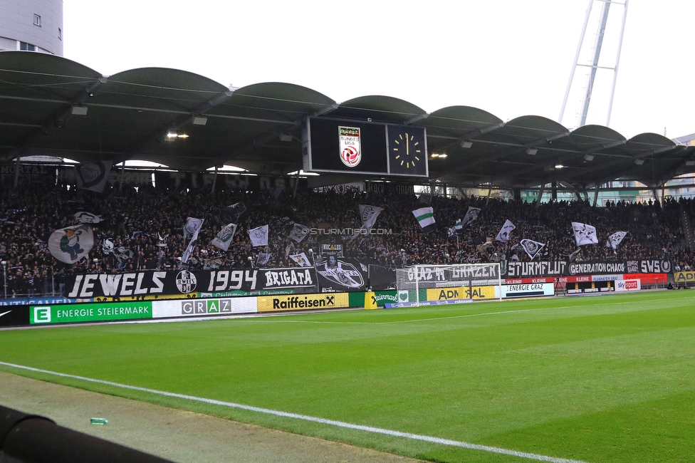 Sturm Graz - Austria Wien
Oesterreichische Fussball Bundesliga, 12. Runde, SK Sturm Graz - FK Austria Wien,  Stadion Liebenau Graz, 29.10.2023. 

Foto zeigt Fans von Sturm
