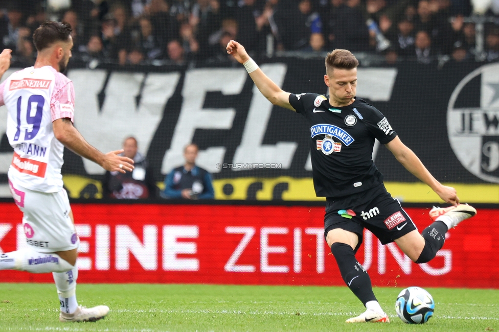 Sturm Graz - Austria Wien
Oesterreichische Fussball Bundesliga, 12. Runde, SK Sturm Graz - FK Austria Wien, Stadion Liebenau Graz, 29.10.2023. 

Foto zeigt Tomi Horvat (Sturm)
