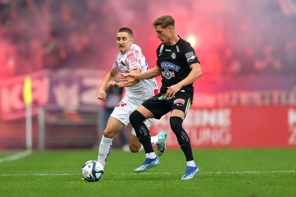 Sturm Graz - Austria Wien
Oesterreichische Fussball Bundesliga, 12. Runde, SK Sturm Graz - FK Austria Wien,  Stadion Liebenau Graz, 29.10.2023. 

Foto zeigt Alexander Prass (Sturm)
