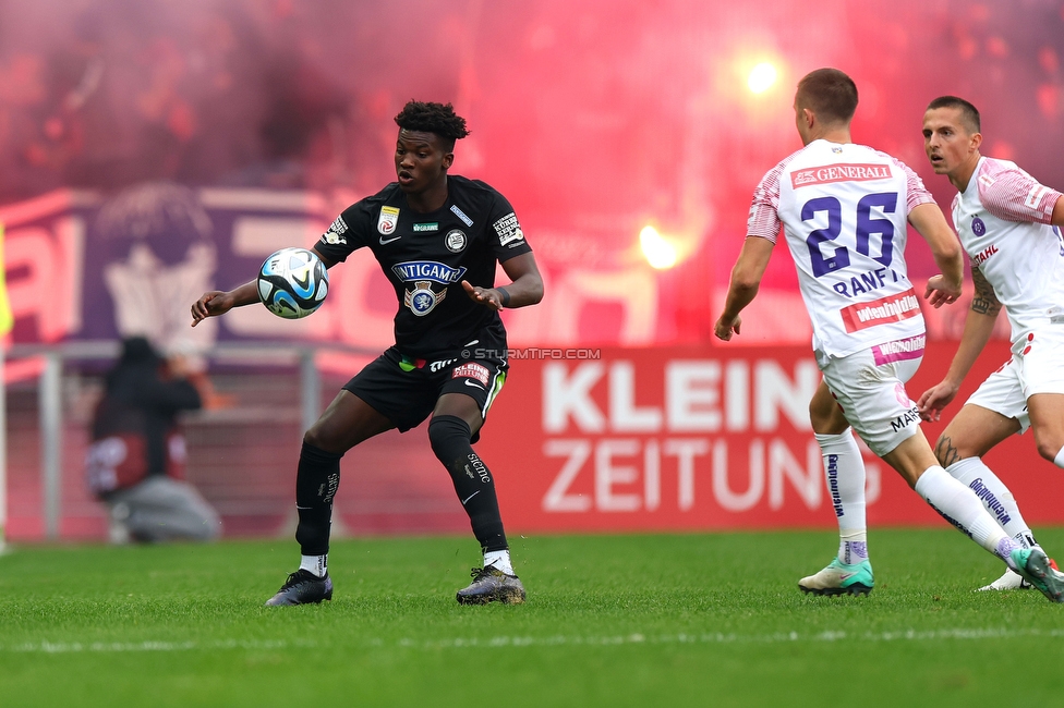 Sturm Graz - Austria Wien
Oesterreichische Fussball Bundesliga, 12. Runde, SK Sturm Graz - FK Austria Wien,  Stadion Liebenau Graz, 29.10.2023. 

Foto zeigt Seedy Jatta (Sturm)
