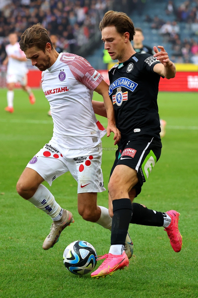 Sturm Graz - Austria Wien
Oesterreichische Fussball Bundesliga, 12. Runde, SK Sturm Graz - FK Austria Wien,  Stadion Liebenau Graz, 29.10.2023. 

Foto zeigt William Boeving (Sturm)
