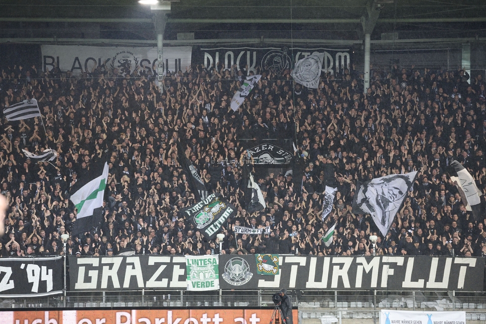 GAK - Sturm Graz
OEFB Cup, 3. Runde, Grazer AK - SK Sturm Graz, Stadion Liebenau Graz, 02.11.2023. 

Foto zeigt Fans von Sturm
